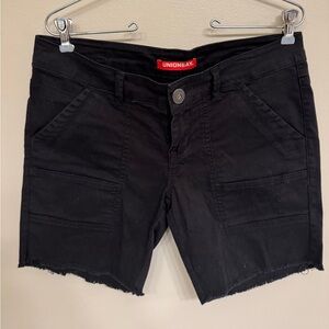 Y2K UNIONBAY Low rise Women's Black Cargo Shorts